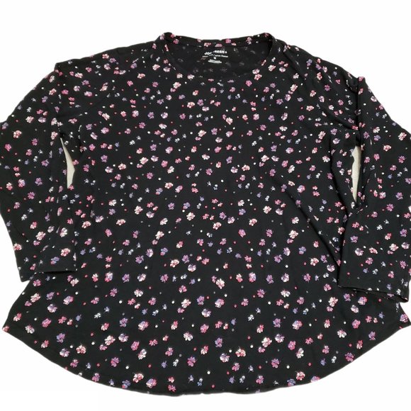 Joe Fresh Cotton Floral Long Sleeve Tee 1X - Picture 1 of 11